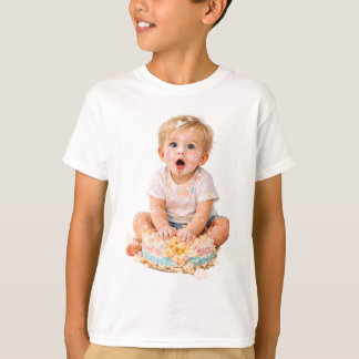 T-Shirt pour bébé pour le premier anniversaire ave