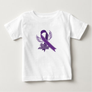 T-shirt Pour Bébé Pourpre pour le cadeau de conscience de surdosage