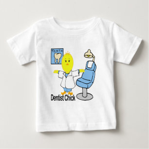 T-shirt Pour Bébé Poussin de dentiste