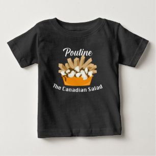 T-shirt Pour Bébé Poutine, La Salade Canadienne - Baby Fine Jersey T