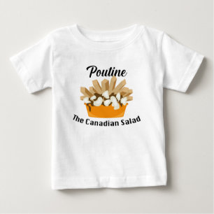 T-shirt Pour Bébé Poutine, La Salade Canadienne - Baby Fine Jersey T