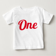 Premier anniversaire Chemise rouge bébé