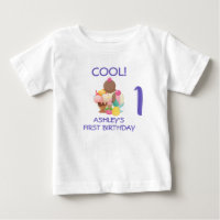 Premier anniversaire de la crème glacée cool