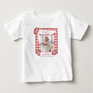 T-shirt Pour Bébé Premier Anniversaire de la Fraise