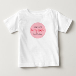 T-shirt Pour Bébé Premier anniversaire de la fraise