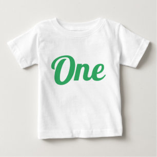 T-shirt Pour Bébé Premier Anniversaire Vert