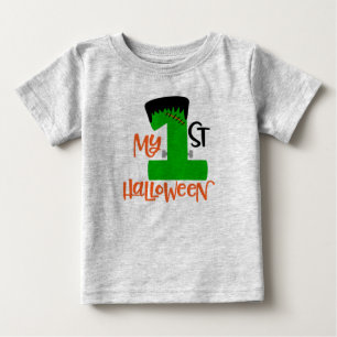T-shirt Pour Bébé Premier design Halloween Frankenstein