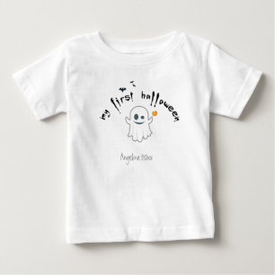 T-shirt Pour Bébé Premier fantôme personnalisé d'Halloween