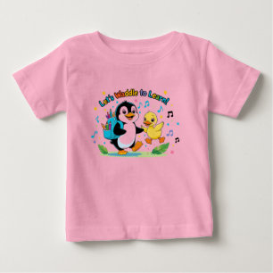 T-shirt Pour Bébé Premier jour scolaire de Penguin