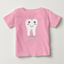 Premier T-shirt de bébé de la dent du bébé