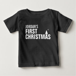 T-shirt Pour Bébé Premier T-shirt rouge bébé de Noël