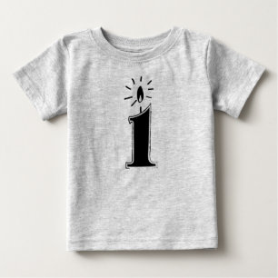 T-shirt Pour Bébé Première chemise d'anniversaire
