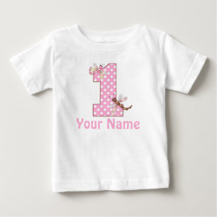 T-shirt Pour Bébé Première libellule d'anniversaire