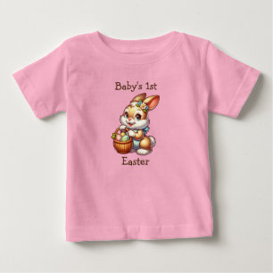 T-shirt Pour Bébé Première Pâques de bébé personnalisée