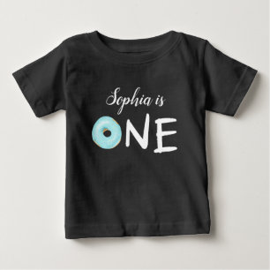 T-shirt Pour Bébé Première partie du beignet UN d'anniversaire