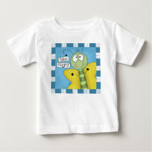 T-shirt Pour Bébé Prendre le papillon de vol