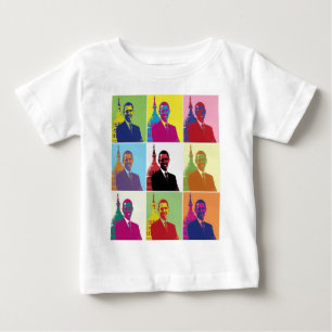 T-shirt Pour Bébé Président Obama Pop Art