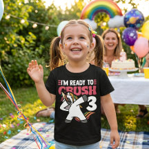Prêt à écraser 3 Chemise d'anniversaire licorne