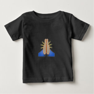 T-shirt Pour Bébé prier émoji