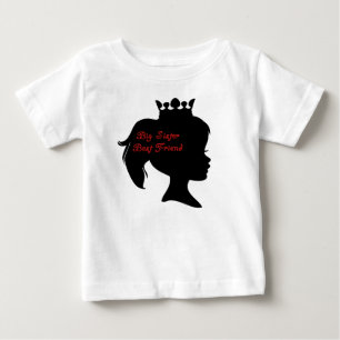 T-shirt Pour Bébé Princesse Big Soeur Meilleur Ami