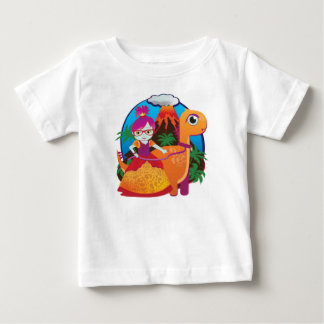 T-shirt Pour Bébé Princesse Dinosaure portant des lunettes