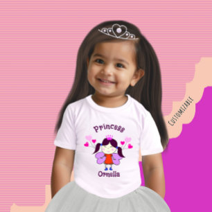 T-shirt Pour Bébé Princesse drôle avec ballons