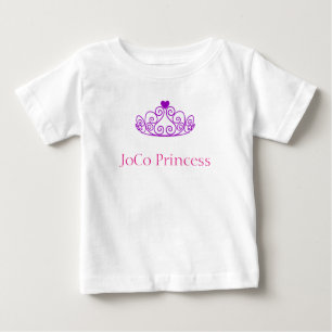 T-shirt Pour Bébé Princesse JoCo avec un diadème violet