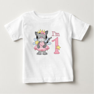 T-shirt Pour Bébé Princesse Kitty 1er anniversaire