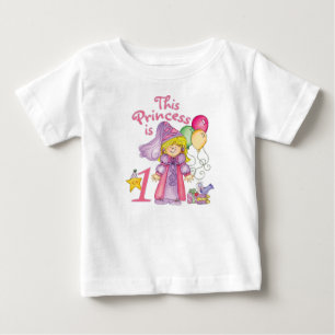 T-shirt Pour Bébé Princesse Premier anniversaire