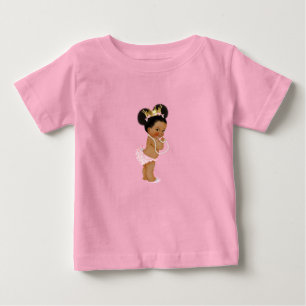 T-shirt Pour Bébé Princesse Rose & Or 