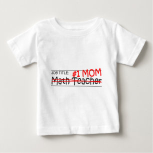 T-shirt Pour Bébé Professeur de maths de maman du travail