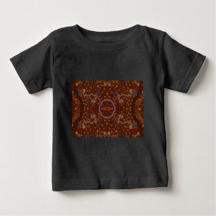 T-shirt Pour Bébé Promenade aborigène australienne avec traces anima
