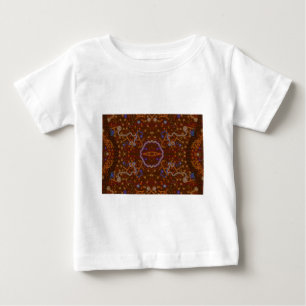 T-shirt Pour Bébé Promenade aborigène australienne avec traces anima