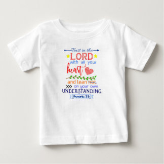T-shirt Pour Bébé Proverbes 3:5 Robe de bébé