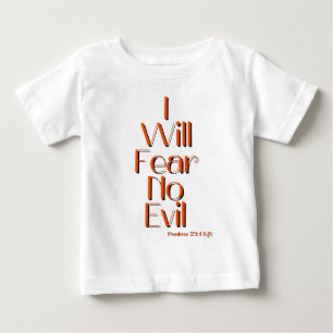 T-shirt Pour Bébé Psaumes 23:4 Citation Verse De La Bible