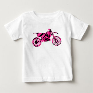 T-shirt Pour Bébé Psychédélique Pink Dirt Bike