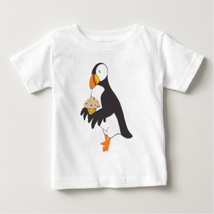 T-shirt Pour Bébé Puffin avec muffin