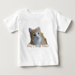 T-shirt Pour Bébé Puis-je vous aider ?