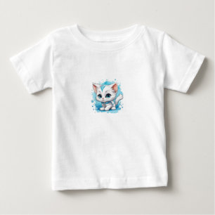 T-shirt Pour Bébé "Purr-parfaitement élégant : Feline Fine Apparel"