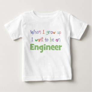 T-shirt Pour Bébé Quand j'ai grandi ingénieur