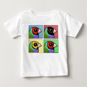 T-shirt Pour Bébé Quatre couleurs Gouldian Finch