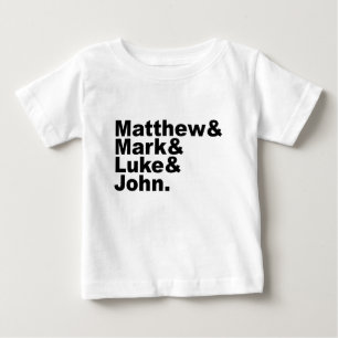 T-shirt Pour Bébé Quatre Évangiles - Bible de Matthieu & Marc & Luc