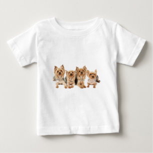 T-shirt Pour Bébé Quatre yorkies