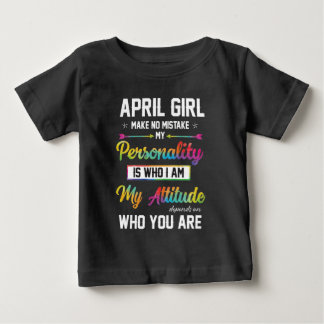 T-shirt Pour Bébé que dit être né en avril à propos de vous T-Shir