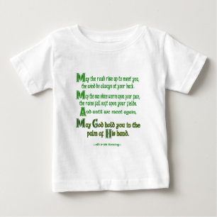 T-shirt Pour Bébé Que la route s'élève pour vous rencontrer Bénédict