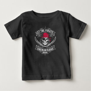 T-shirt Pour Bébé Que les frasques de pirates commencent crâne d'Hal