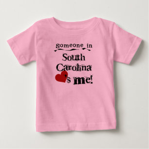 T-shirt Pour Bébé Quelqu'un en Caroline du Sud m'aime