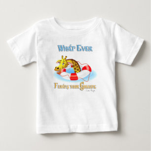 T-shirt Pour Bébé Quoi que Flotte votre Giraffe 2