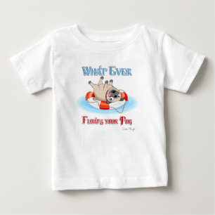 T-shirt Pour Bébé Quoi qu'il flotte votre Carlin