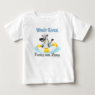 T-shirt Pour Bébé Quoi qu'il flotte votre Zebra